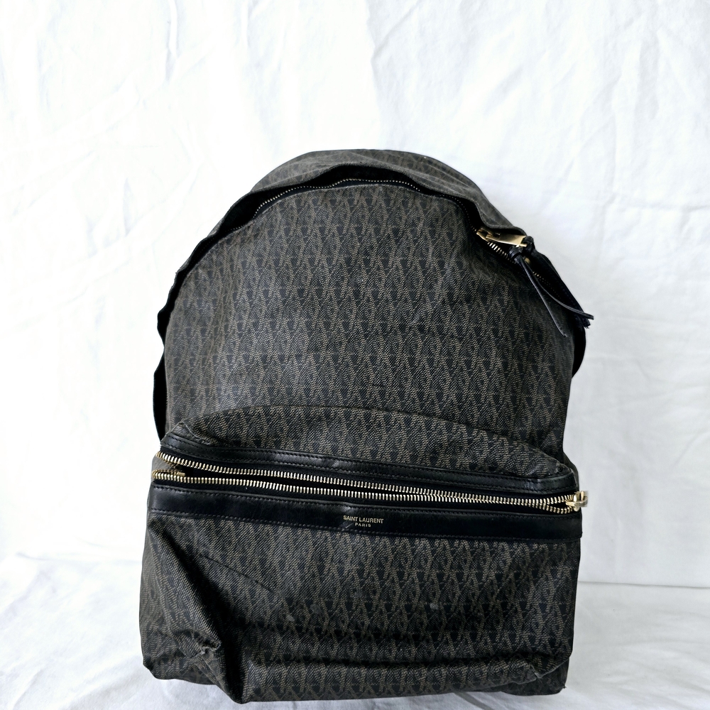 Black Patterned Men's Backpack - image 1